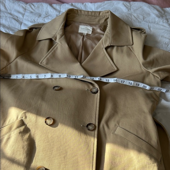 Sezane Tan Trench Coat for Women - Picture 10 of 12
